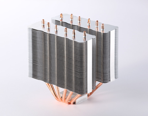 Anti Anodizing Aluminum Copper Heat Pipe Heatsink Custom Shape