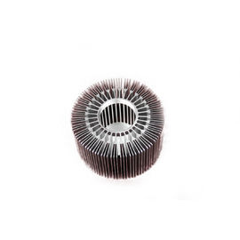 Customized Aluminum Heat Sinks Round Black Anodize For LED Light